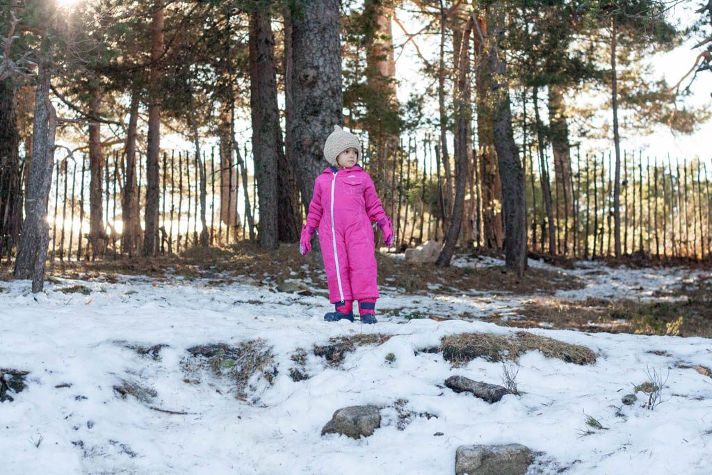 No habia mucha nieve pero pudimos tirarnos algunas bolas