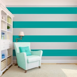 pared decorada con rayas