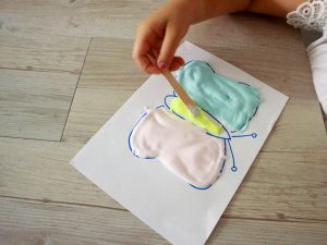 manualidades con niños: pintura 3d