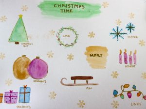 dibujos para hacer postales de navidad originales