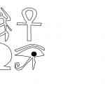 plantilla simbolos egipcios